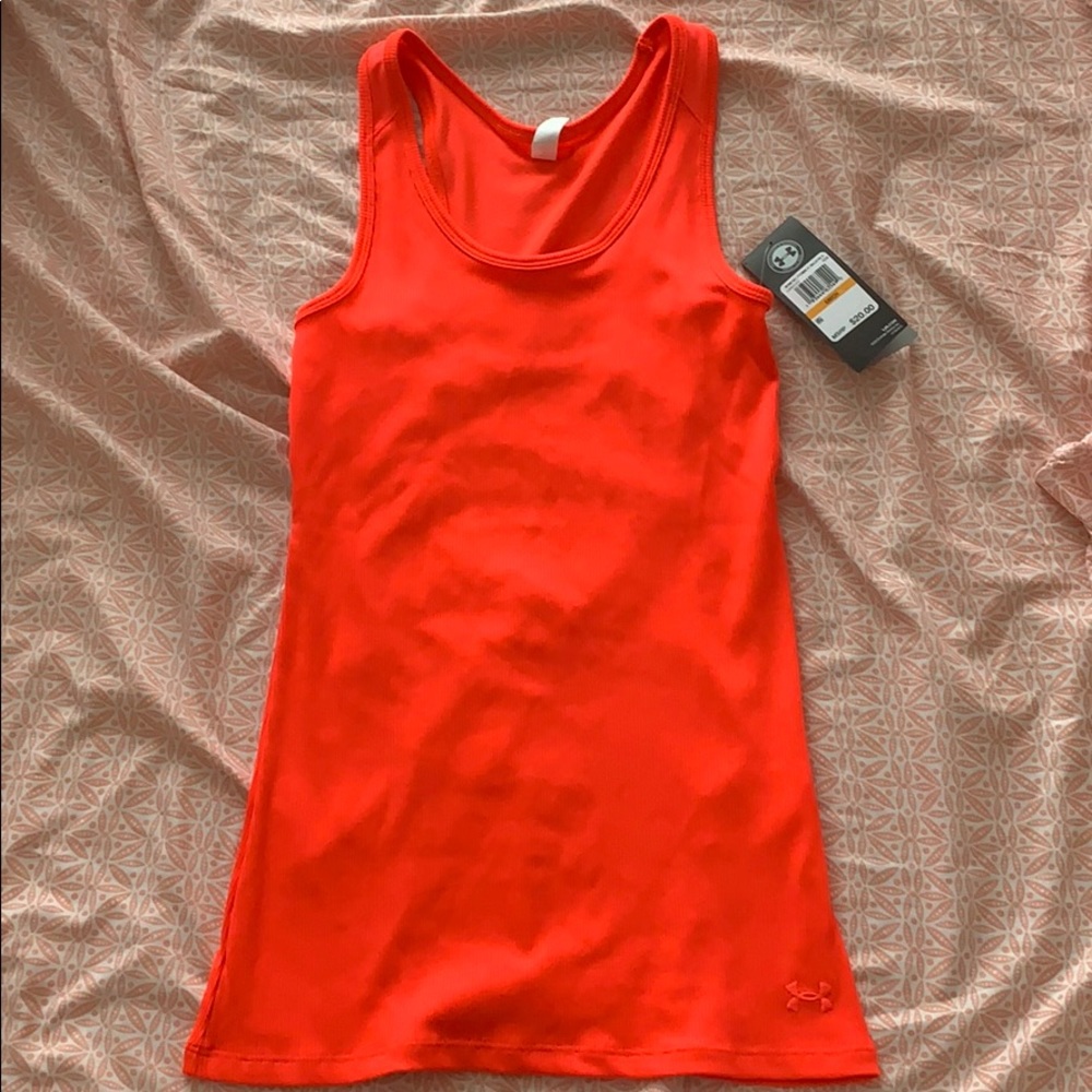 NWT Under Armour Neon Pink Tank- size small